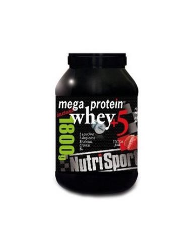 MEGA PROTEIN 5 WHEY fresa 1,8kg. NUTRISPORT