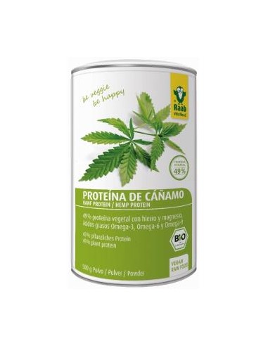 PROTEINA DE CAÑAMO natural 500gr. BIO SG VEGAN RAAB VITALFOOD