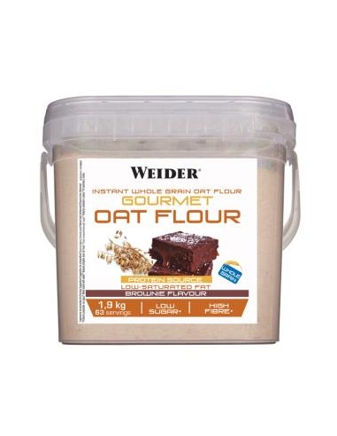 WEIDER HARINA DE AVENA brownie 1,9kg.