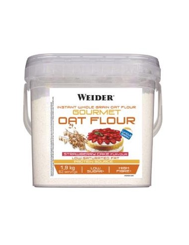 WEIDER HARINA DE AVENA tarta de fresa 1,9kg.