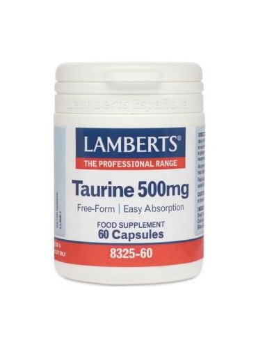 TAURINA 500 mg. 60 cap. LAMBERTS