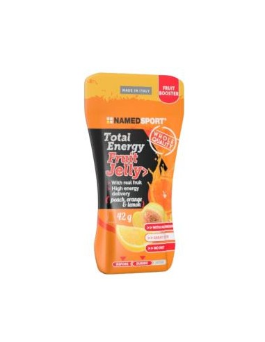 TOTAL ENERGY FRUIT JELLY Peach Orange-Lemon 28gele NAMED SPORT