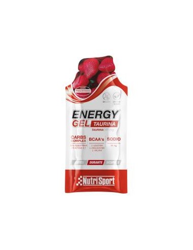 ENERGY GEL TAURINA fresa 24uds.** NUTRISPORT