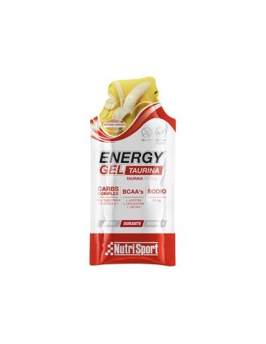 ENERGY GEL TAURINA platano 24uds.** NUTRISPORT