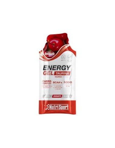 ENERGY GEL TAURINA cereza 24uds.** NUTRISPORT