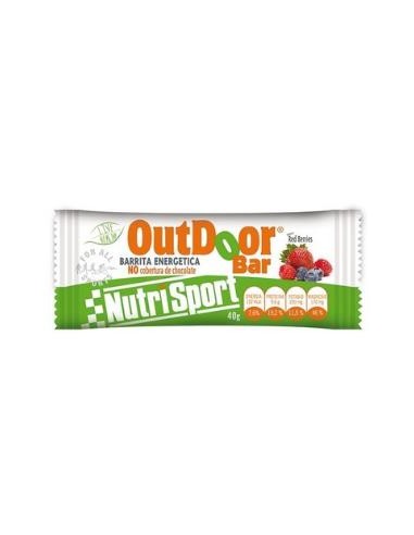 BARRITA ENERG. OUTDOOR red-berries s/c caja 20unid NUTRISPORT