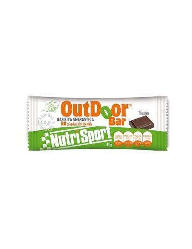 BARRITA ENERG. OUTDOOR chocolate S/C caja 20unid. NUTRISPORT