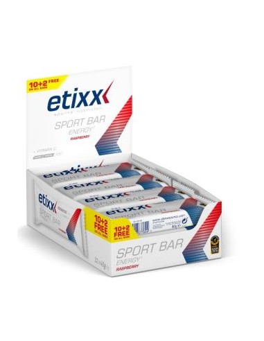 ETIXX ENERGY SPORT barritas frutos rojos 12uds.