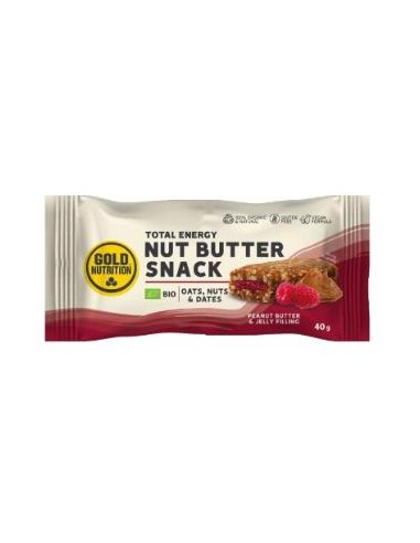 NUT BUTTER snack peanut-jelly 15uds. BIO GOLD NUTRITION