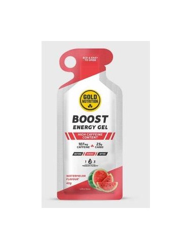 BOOST ENERGY GEL sandia 16geles. GOLD NUTRITION