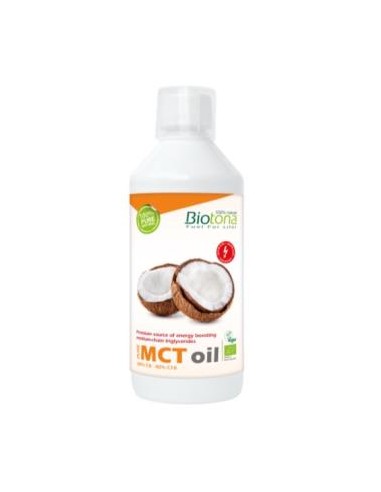 PURE MCT OIL aceite de coco 500ml. BIO BIOTONA