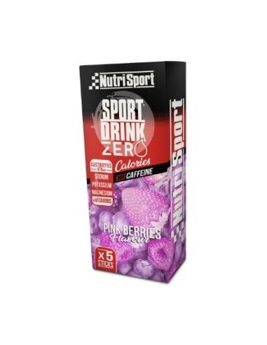 HYDRAZERO con cafeina pink berries 5sticks NUTRISPORT