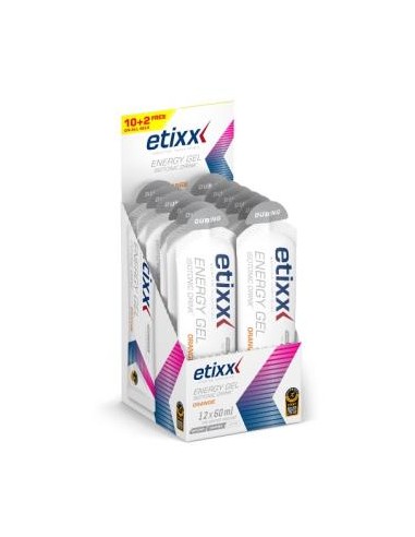 ETIXX ISOTONIC ENERGY gel sabor naranja 12ud.