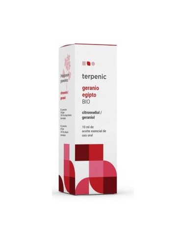 GERANIO aceite esencial alimentario BIO 10ml. TERPENIC