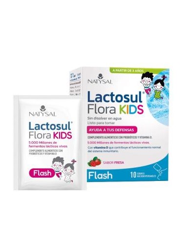 LACTOSUL FLORA KIDS flash fresa 10sbrs bucodisp. NATYSAL