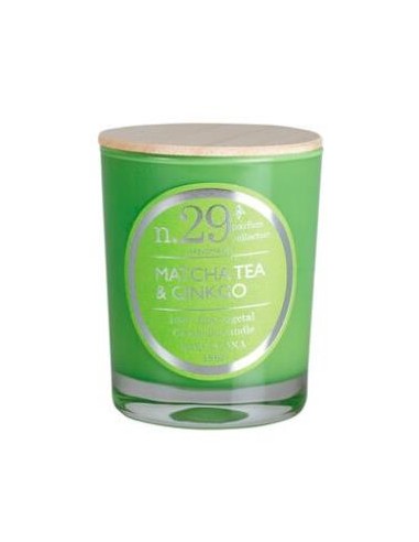 VELA VASO PERF29 matcha-ginkgo 7,5x9cm 1ud. CERABELLA