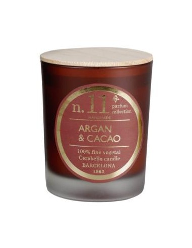 VELA VASO PERF11 argan-cacao 7,5x9cm 1ud. CERABELLA