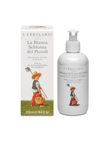 GEL ESPUMA BLANCA niños cuerpo cabello 250ml. LERBOLARIO