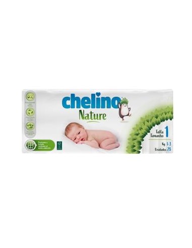 CHELINO PAÑAL INF nature T/1 1-3kg 28un