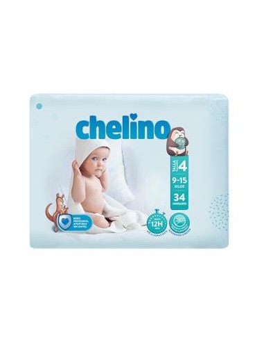 CHELINO PAÑAL INF gateo T4 9-15kg 34un