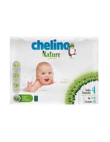 CHELINO PAÑAL INF nature T/4 9-15kg 34un