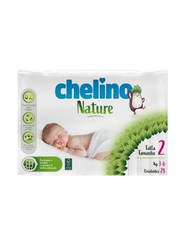 CHELINO PAÑAL INF nature T/2 3-6kg 28un