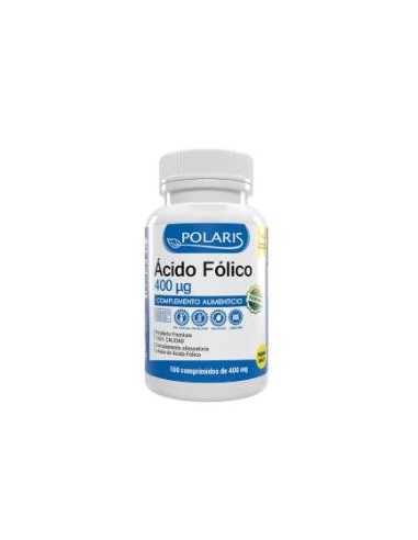 ACIDO FOLICO 400mcg. 100comp. POLARIS