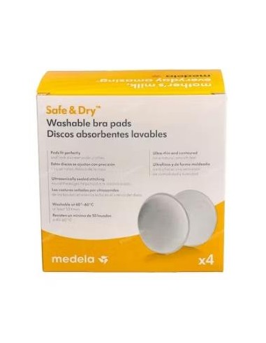 DISCO LACTANCIA ABSORB REUT LAVABLE 4un REF 80236 MEDELA