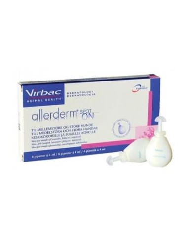 ALLERDERM SPOT-ON 4ml 6 pip mas de 10kg. VIRBAC VET