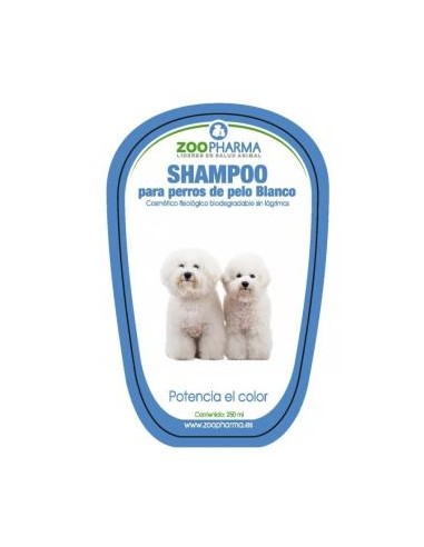 CHAMPU PELO BLANCO perros 250ml. ZOOPHARMA VET