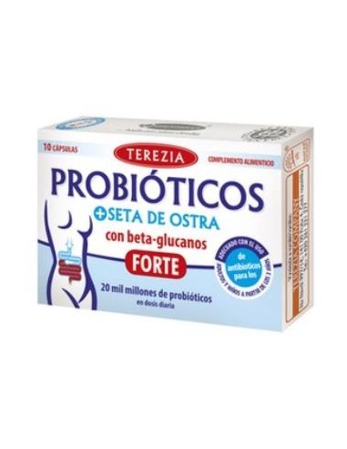 PROBIOTICOS + SETA DE OSTRA con betaglucanos 10cap TEREZIA