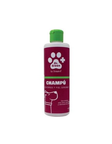 CHAMPU CACHORROS Y PIEL SENSIBLE perros 250ml DR. GREEN VET