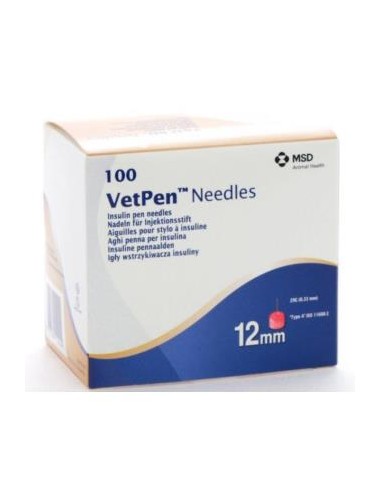 VETPEN NEEDLES 12MM 100/BOX 449 (NDR) MSD VET