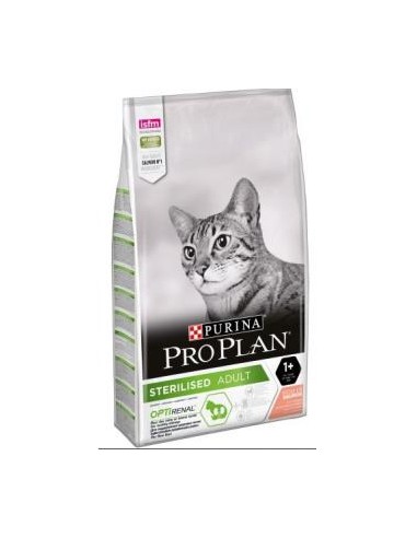 PRO PLAN FELINE ADULT STERILISED SALMON 10kg. PURINA VET