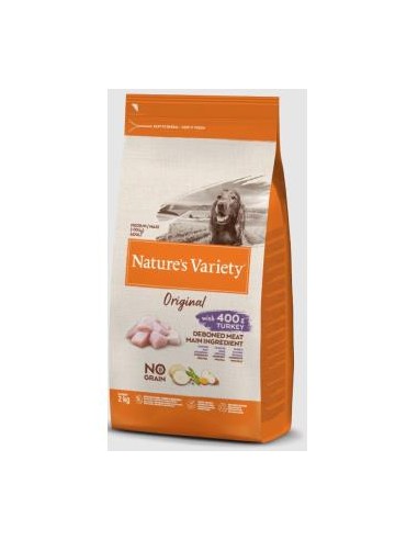 NATURES VARIETY CANINE ADULT MD PAVO 2kg. NATURE S VARIETY VET