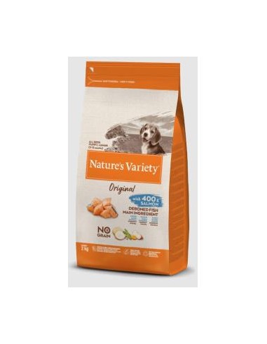 NATURES VARIETY CANINE PUPPY SALMON 2kg. NATURE S VARIETY VET