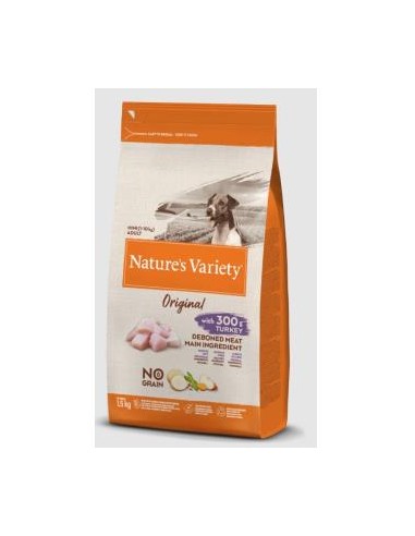 NATURES VARIETY CANINE ADULT MINI PAVO 1,5kg. NATURE S VARIETY VET