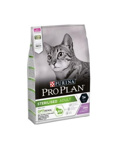 PRO PLAN FELINE ADULT STERILISED PAVO 3kg. PURINA VET