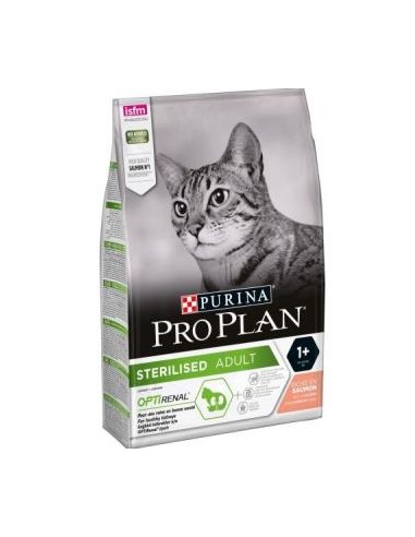 PRO PLAN FELINE ADULT STERILISED SALMON 3kg. PURINA VET