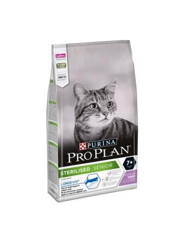 PRO PLAN FELINE ADULT STERILISED +7 PAVO 1,5kg. PURINA VET