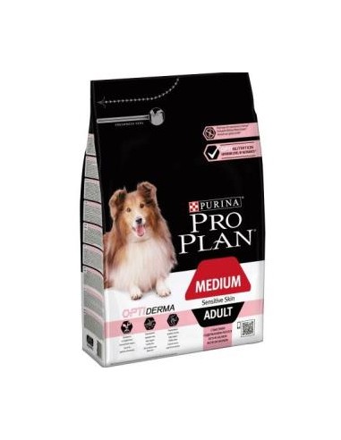 PRO PLAN CANINE ADULT DERMA MEDIUM 3kg. PURINA VET