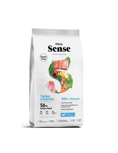 DIBAQ SENSE salmon y pavo perro puppy 12kg. SG DIBAQ VET