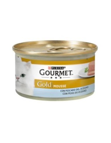 GOURMET GOLD MOUSE PESCADO OCEANO CAJA 24X85gr. PURINA VET