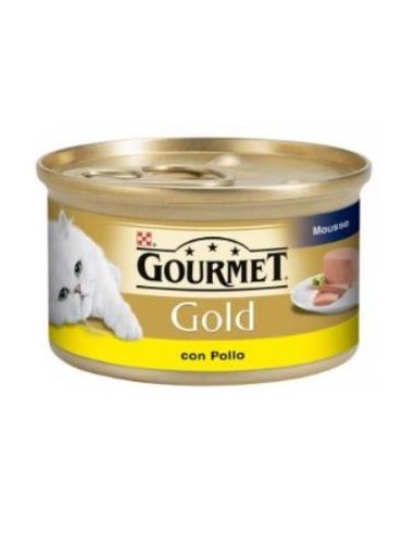 GOURMET GOLD MOUSSE POLLO CAJA 24X85gr. PURINA VET