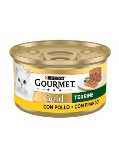 GOURMET GOLD TERRINE POLLO CAJA 24X85gr. PURINA VET