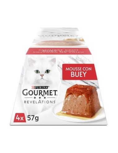 GOURMET REVELATIONS MOUSSE TERNERA CAJA 6X4X57gr. PURINA VET