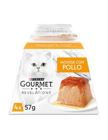 GOURMET REVELATIONS MOUSSE POLLO CAJA 6X4X57gr. PURINA VET