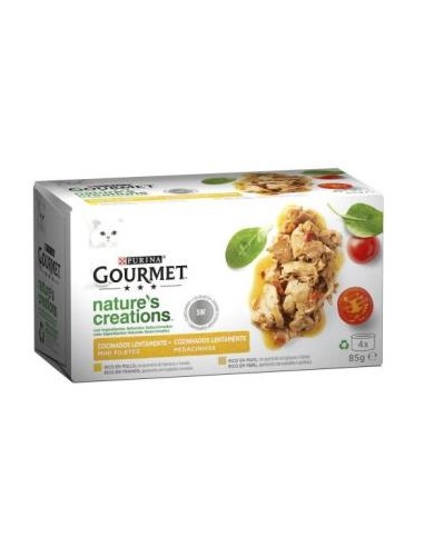 GOURMET NATURE CHICKEN CAJA 24X85gr. PURINA VET