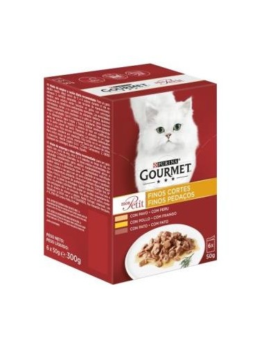 GOURMET MON PETIT AVES CAJA 6X50gr. PURINA VET