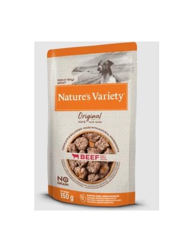 NATURES V. CANINE ADULT PATE MINI BUEY 8X150gr. NATURE S VARIETY VET